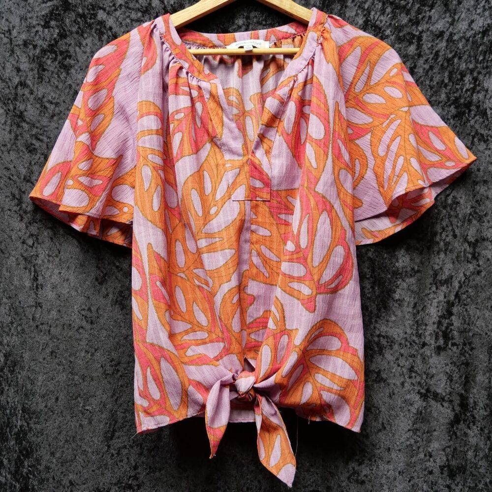 Unbranded Women's Orange and Pink Blouse